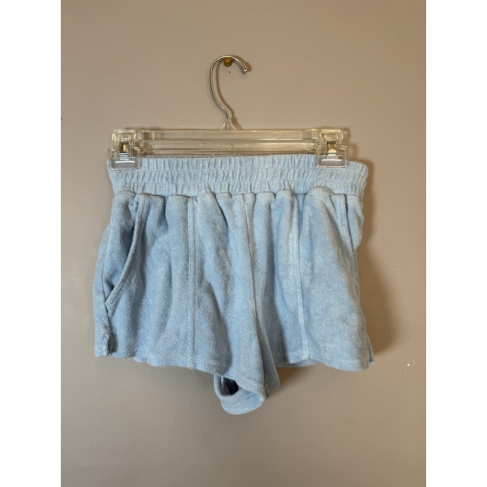 Forever‎ 21 Terry Cloth Shorts light blue size small